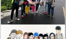 集体照漫画,漫画里的校园生活剪影